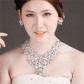 MYLOVE Flower necklace earring set bridal jewelry set crystal statement necklace MLT003